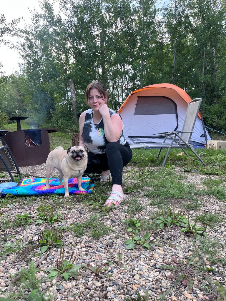 We enjoy spending time outside in the summer. This was our first of many camping trips to come!