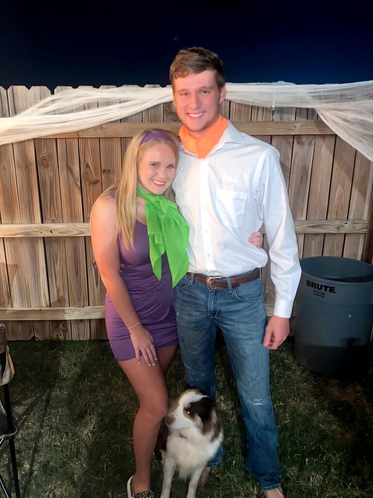 Conviced Jake to dress up as Scooby Doo for Halloween!