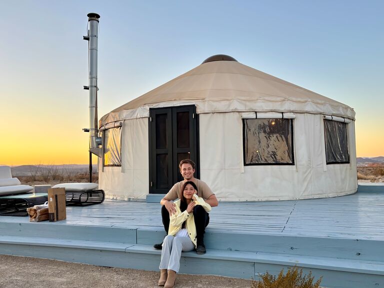 We stayed in a yurt under the dazzling starry skies. Every constellation was in view. We both rode horses on a two hour tour of an abandoned mine, and attempted (with... mixed success) to cook in the cast iron on an open fire. 