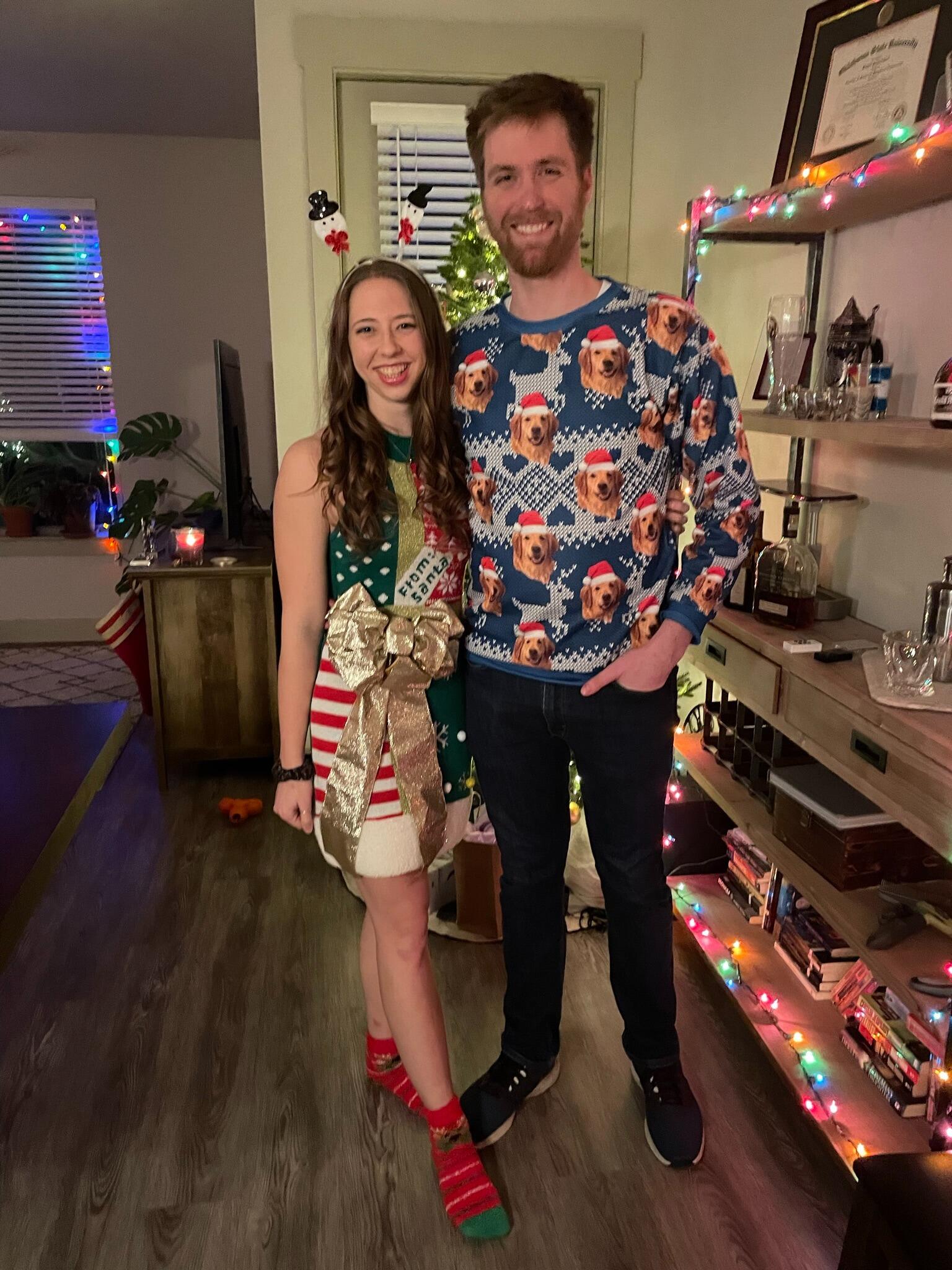 Hosting our first Christmas party together