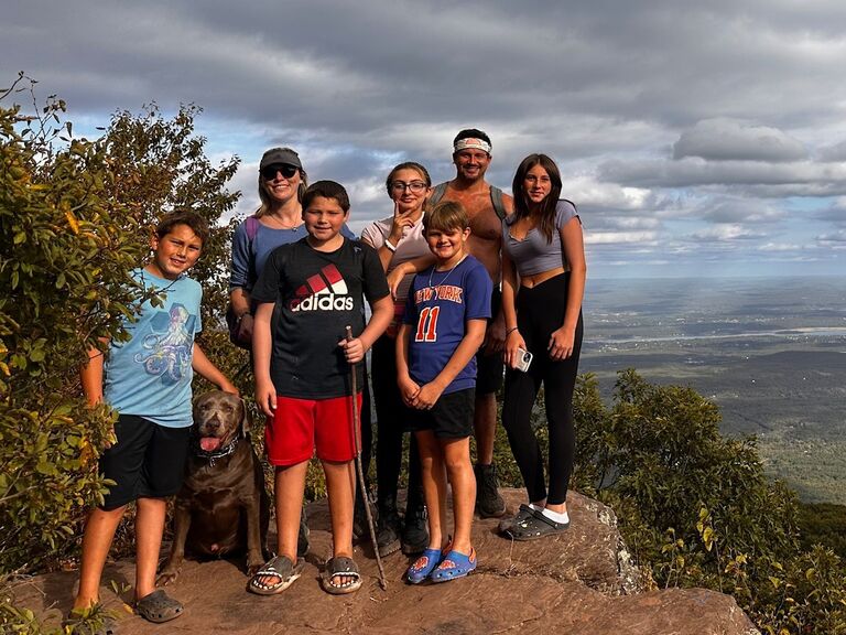 Awesome family hike up Overlook Mountain in Woodstock, NY. What a view!!!