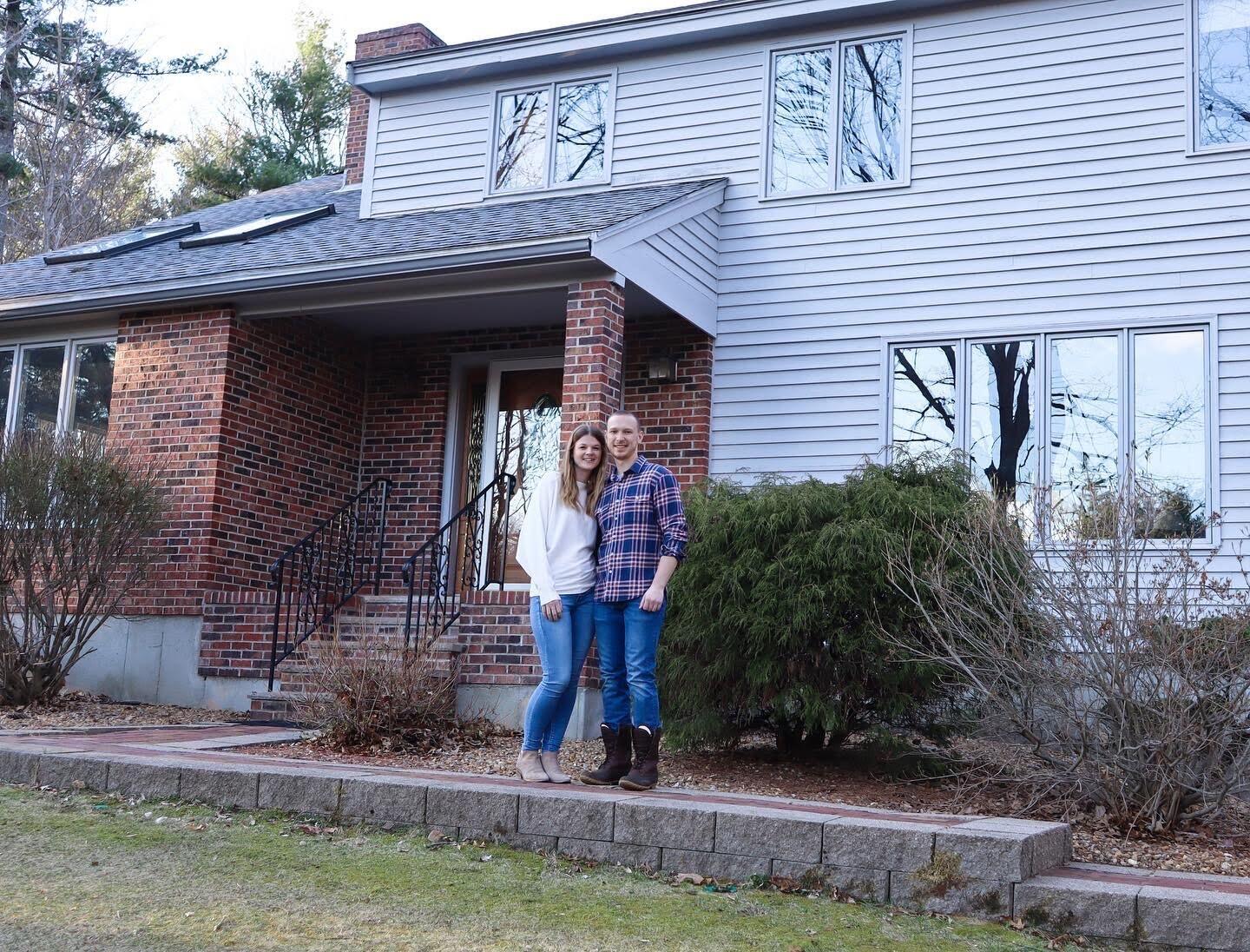 We bought our home together in Salem, NH, complete with a beautiful backyard oasis.