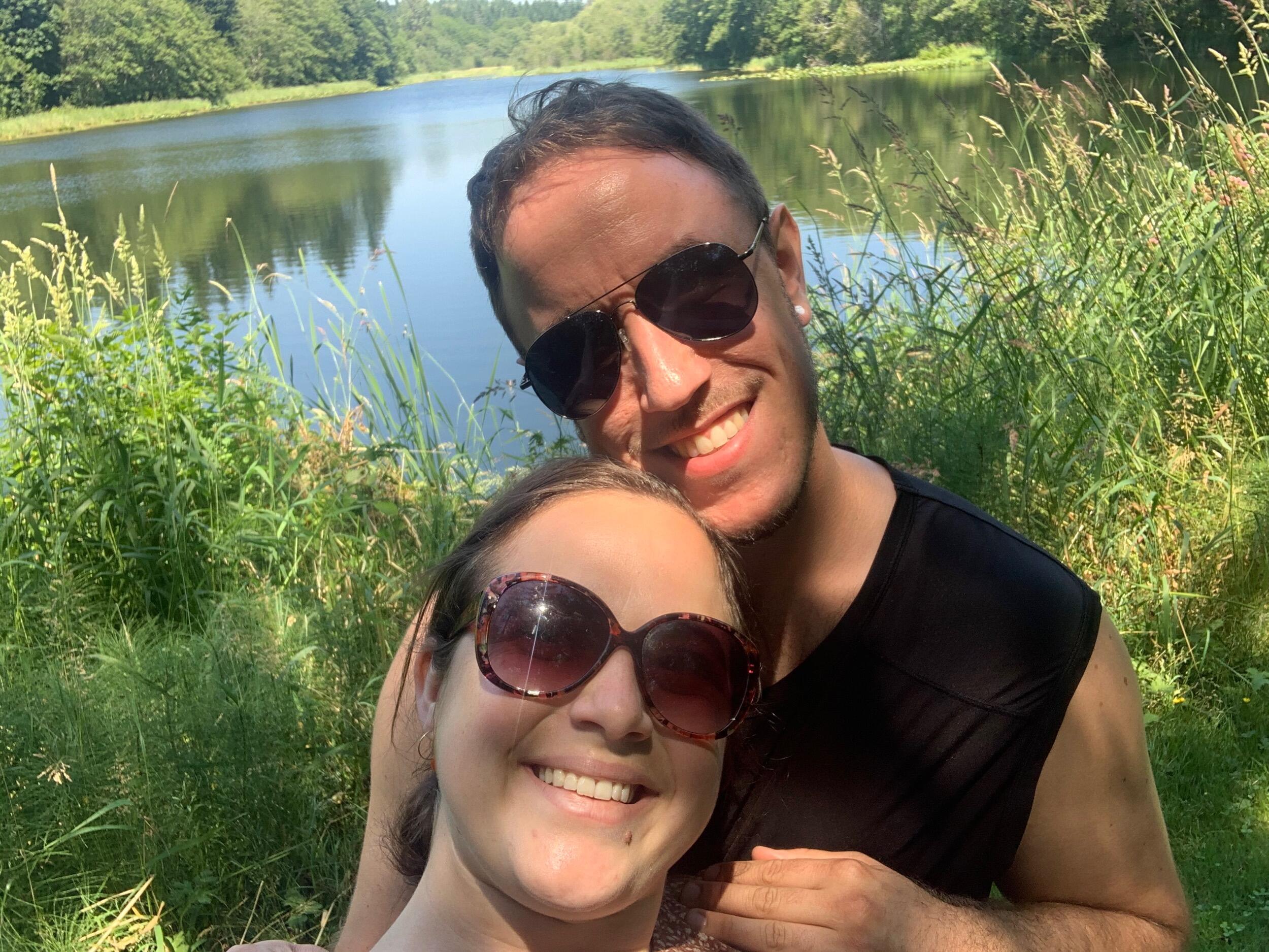 Ilze shows Russell KURSA, her childhood camp. Little did we know we would be getting married here a few years later. 

