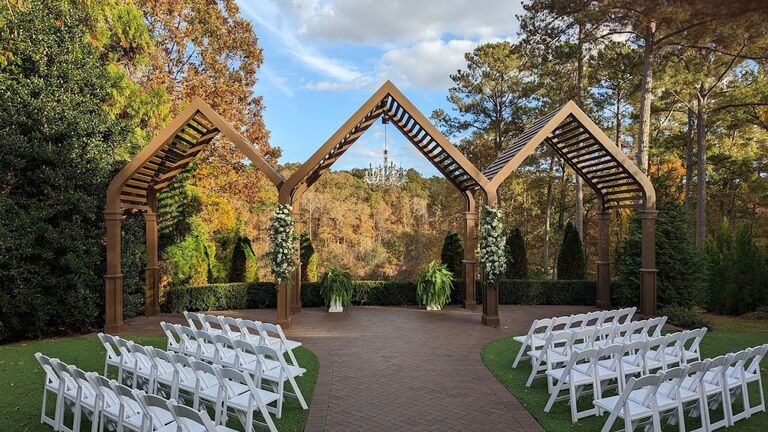 Ceremony will start at 4:30 PM. Please arrive 15-20 minutes prior to the start to find your seat. Cocktail Hour and reception will follow from 5:00-9:00 PM. Look forward to plenty of food, drinks and dancing.

(1613 S Main St, Fuquay-Varina, NC 27526)