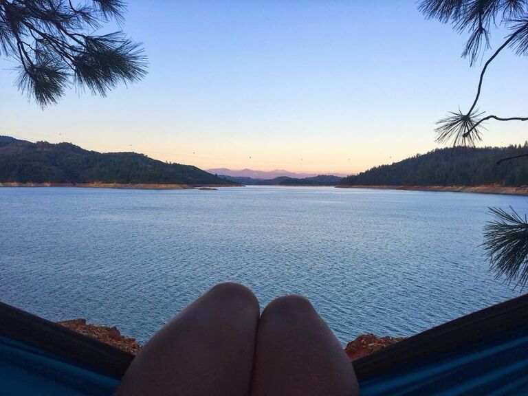 A photo of Shasta Lake because this was one of the most beautiful places I'd ever been.  Jamie was on a roll and I drove here with Daisy to spend a few days. 