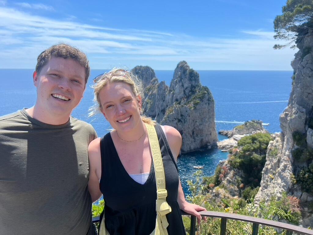 Capri, Italy with Ashley's parents 