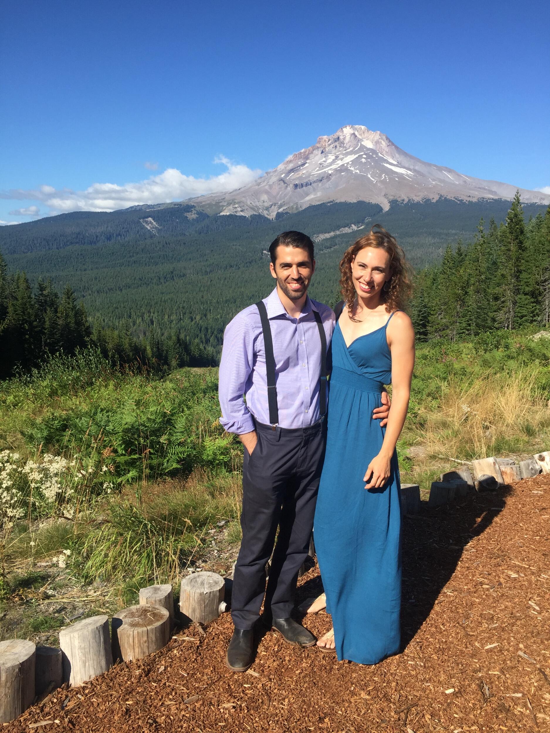 Our first picture together at Caitlin and Chris's wedding at Ski Bowl. Kate learned that night that John can really tear up the dance floor. 