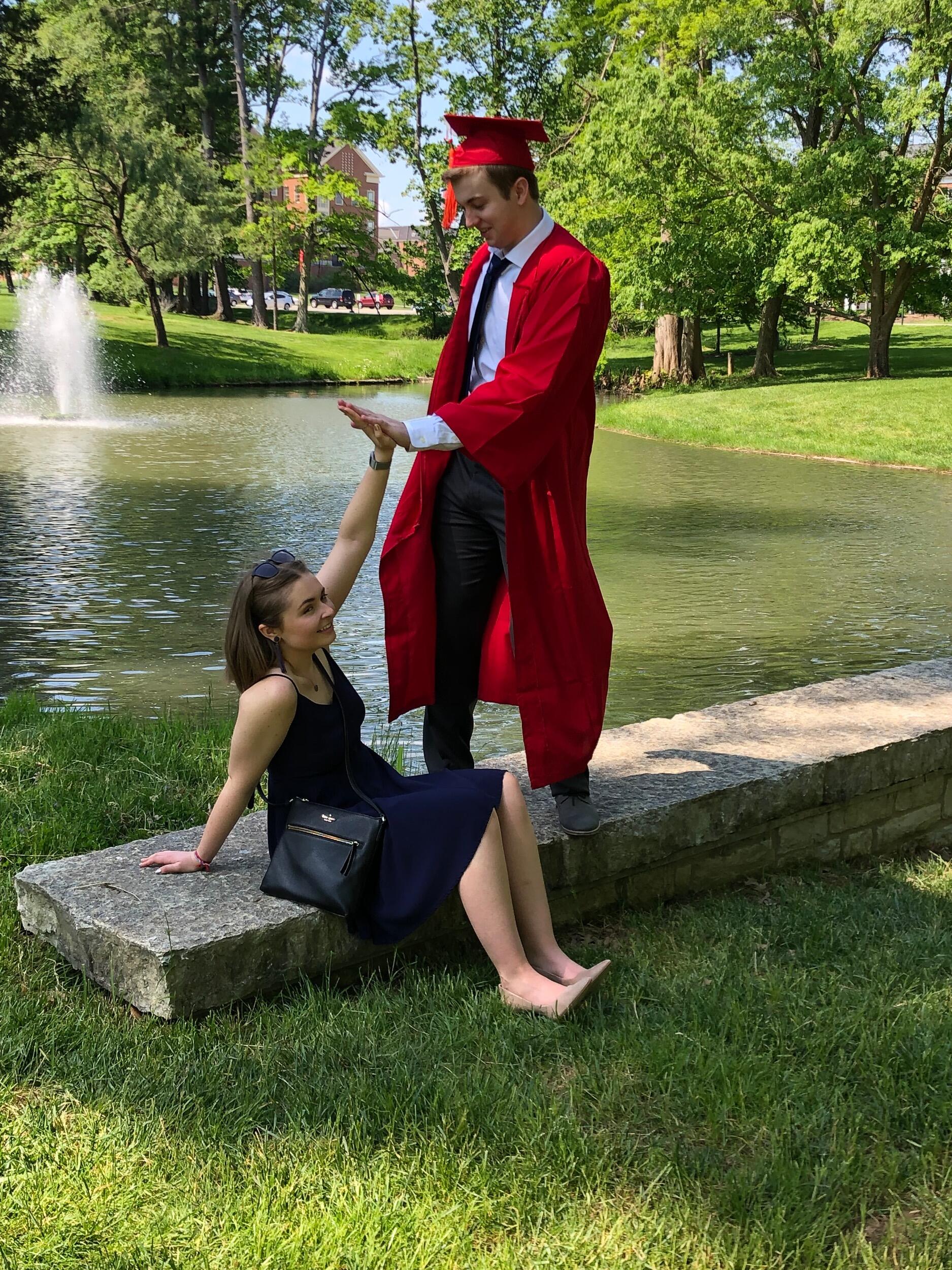 Ben graduated from Miami University in Ohio. We felt very grown up.