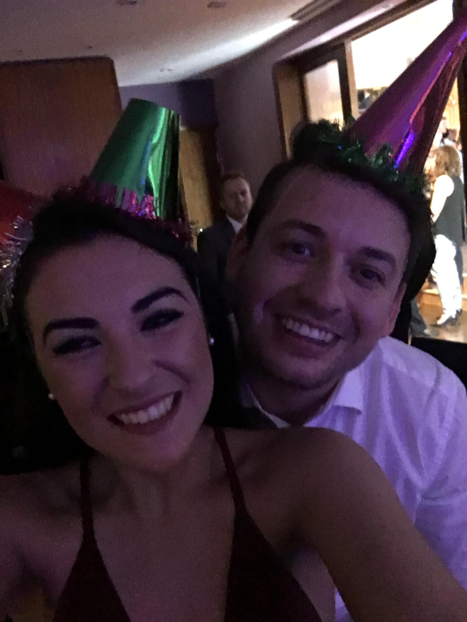 We met at work in 2016. Jay asked Naomi for her phone number for "work purposes"... and the rest is history!