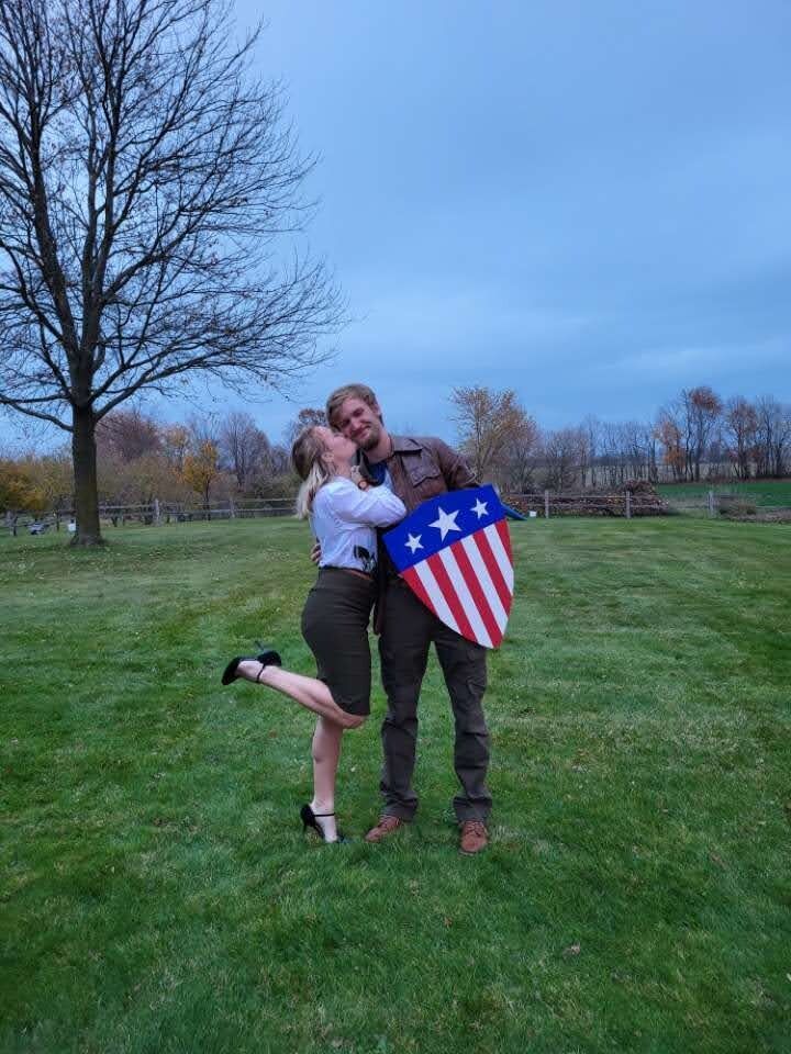 First Halloween- and our costumes are the best.