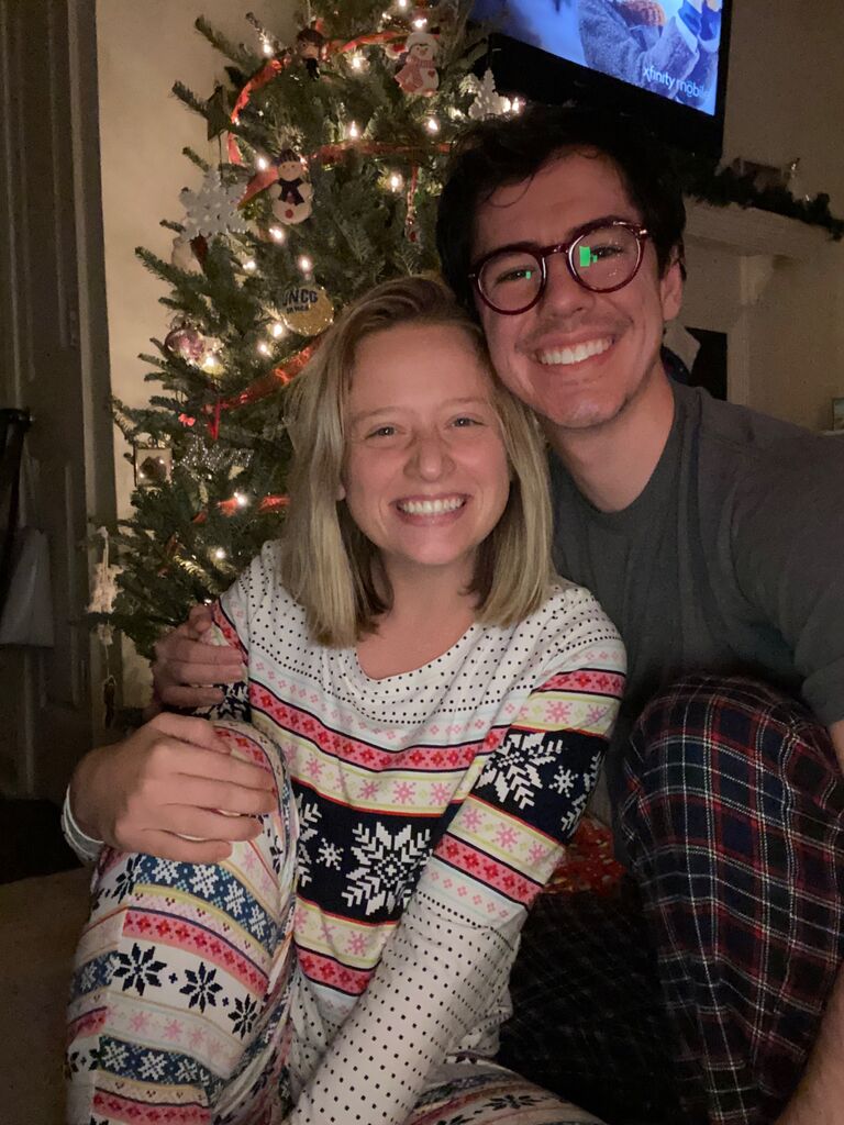 Our first Christmas back together. We had covid and spent the holiday in quarantine at Tara’s apartment in Charleston. 