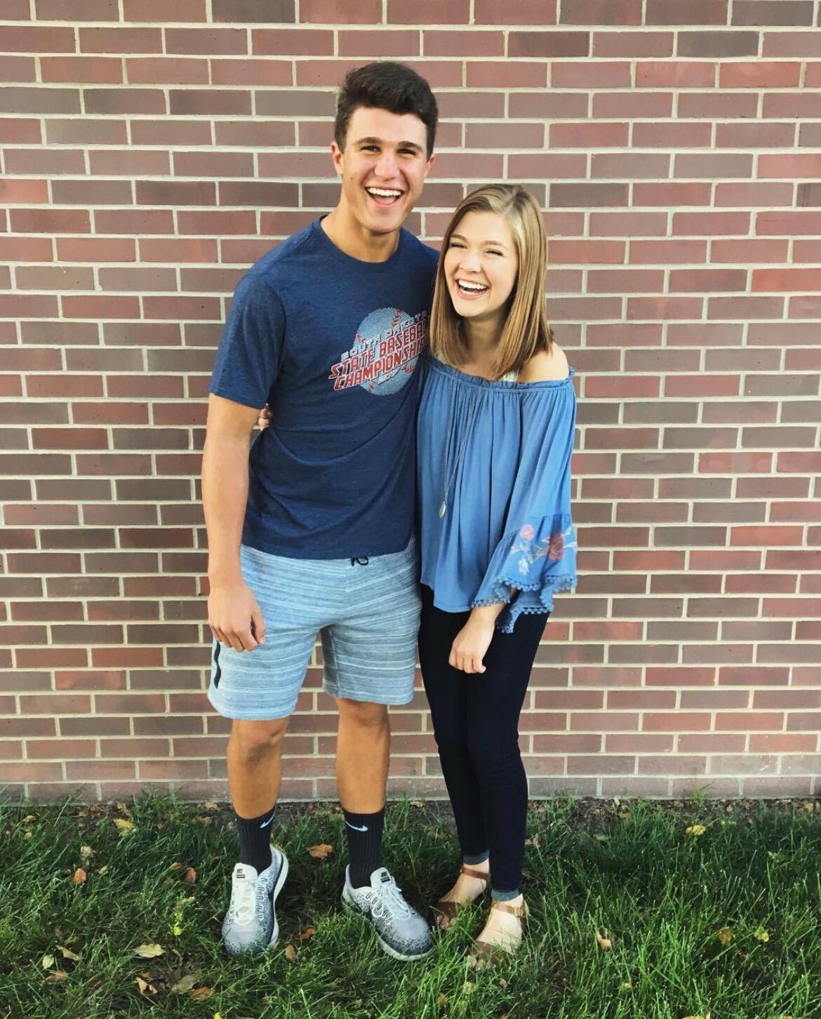 First Day of School 
(and first official picture as a couple!)