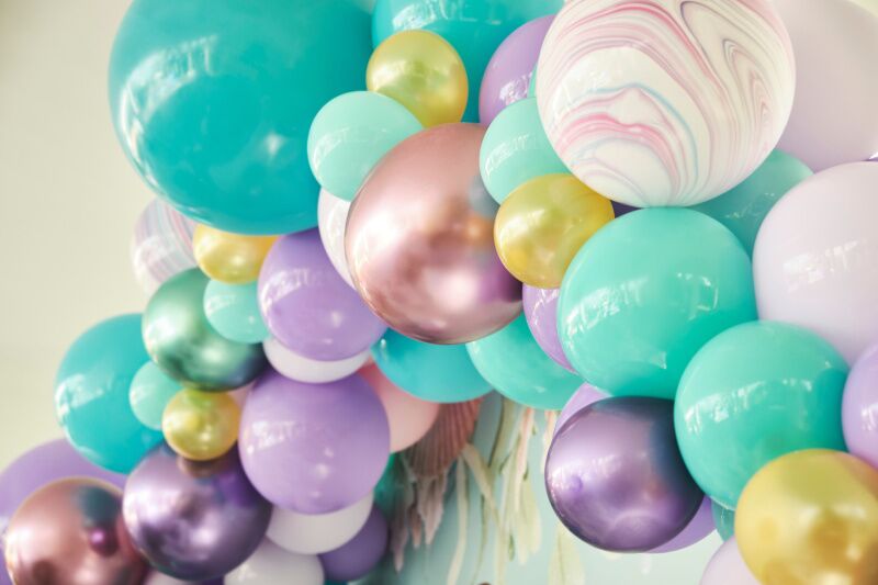Mermaid balloons - mermaid party ideas