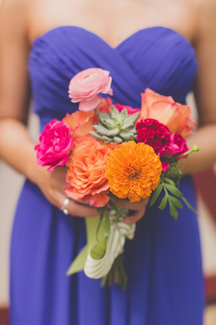 Colorful Bridesmaid Bouquet