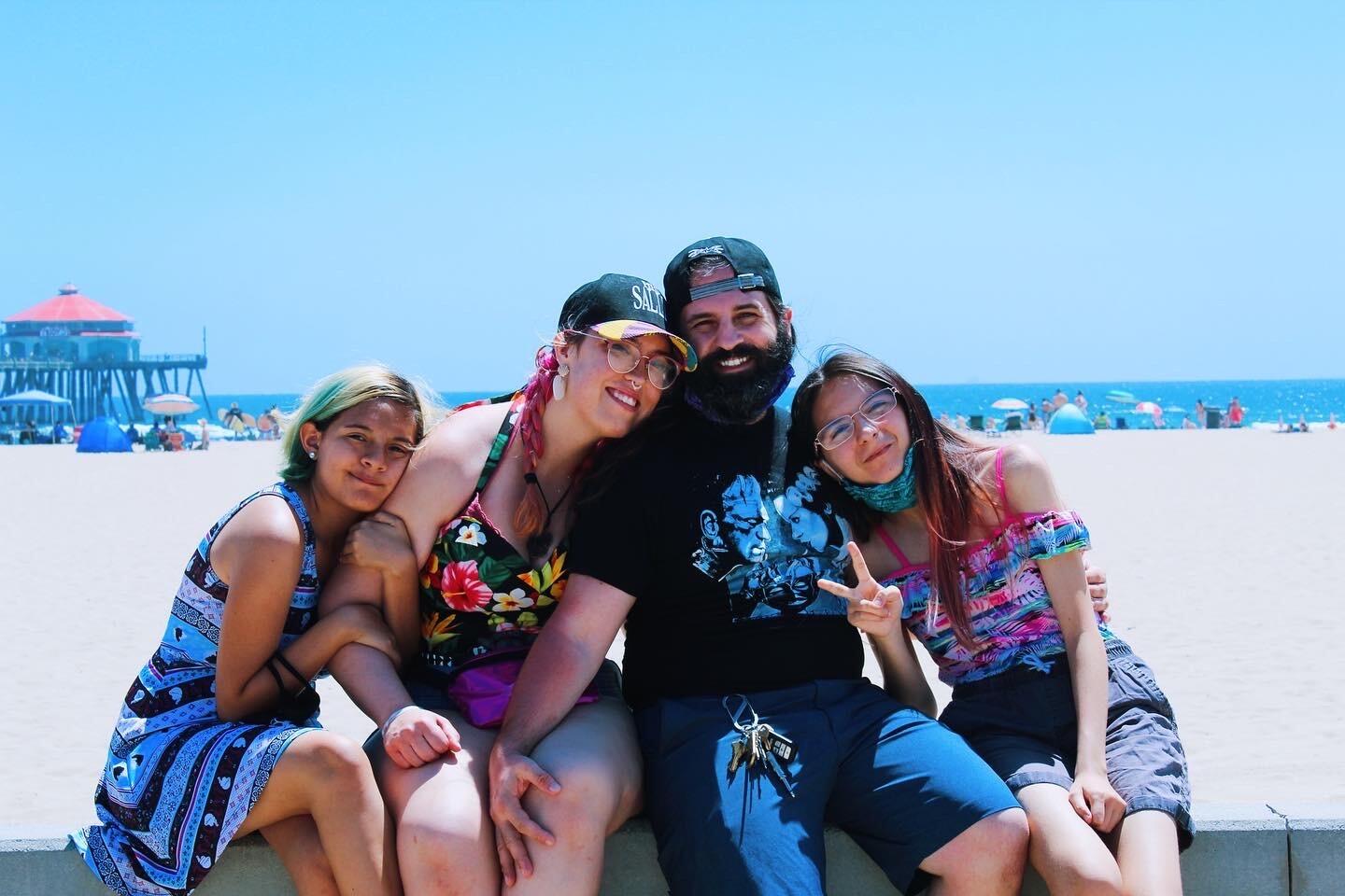 Family trip to Huntington Beach, CA