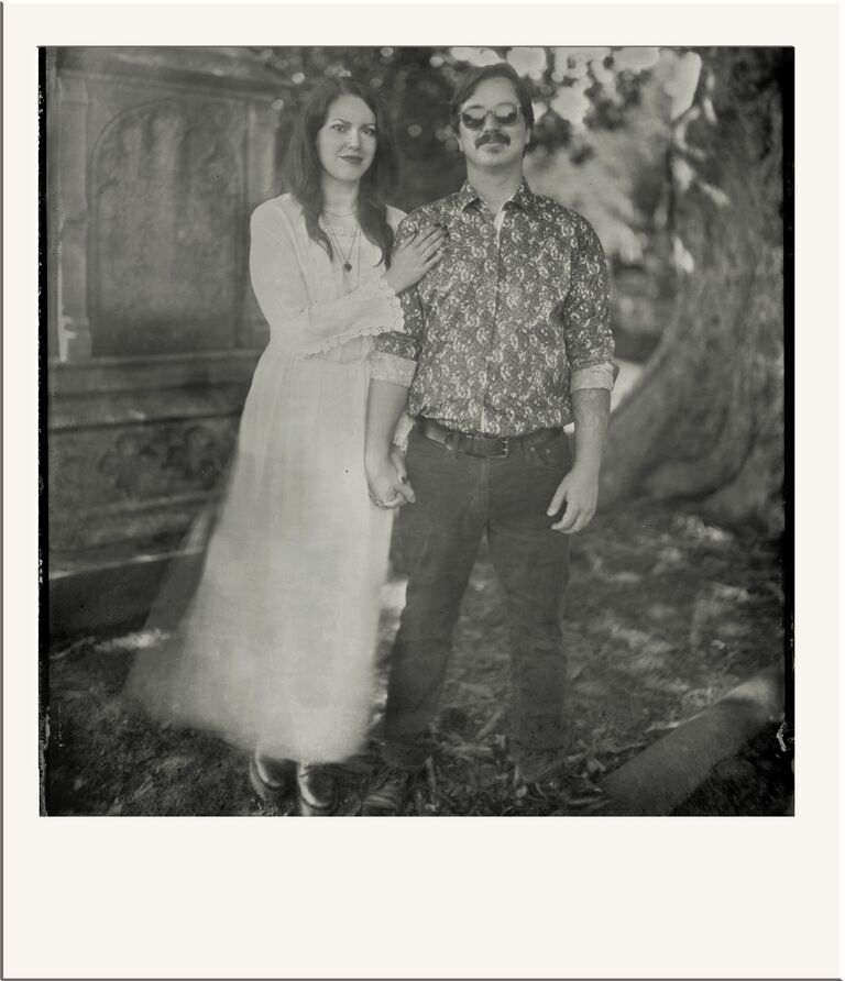 Engagement shoot in Hollywood Cemetery