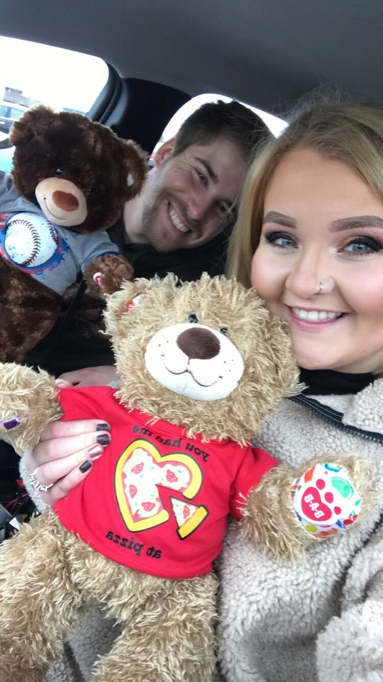 Bringing out our inner child by making Build a Bears.