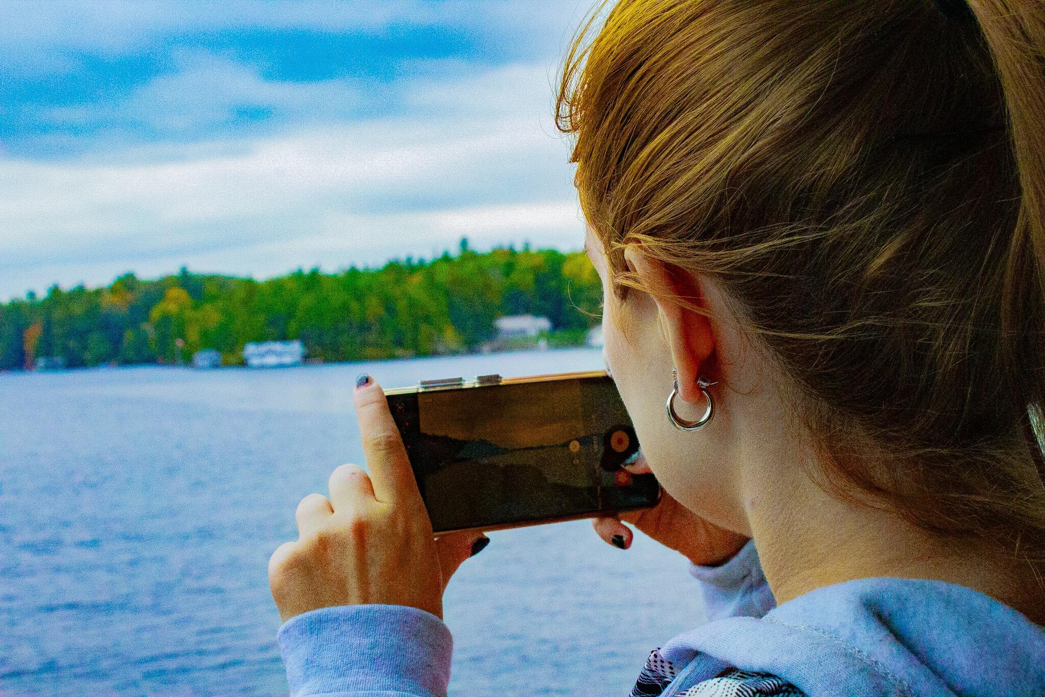 After half a year of dating, we did a weekend trip to Gravenhurst. We took a cruise around Lake Muskoka on a steamship to see the fall colours. Pictured is Mallory snapping her best photos.