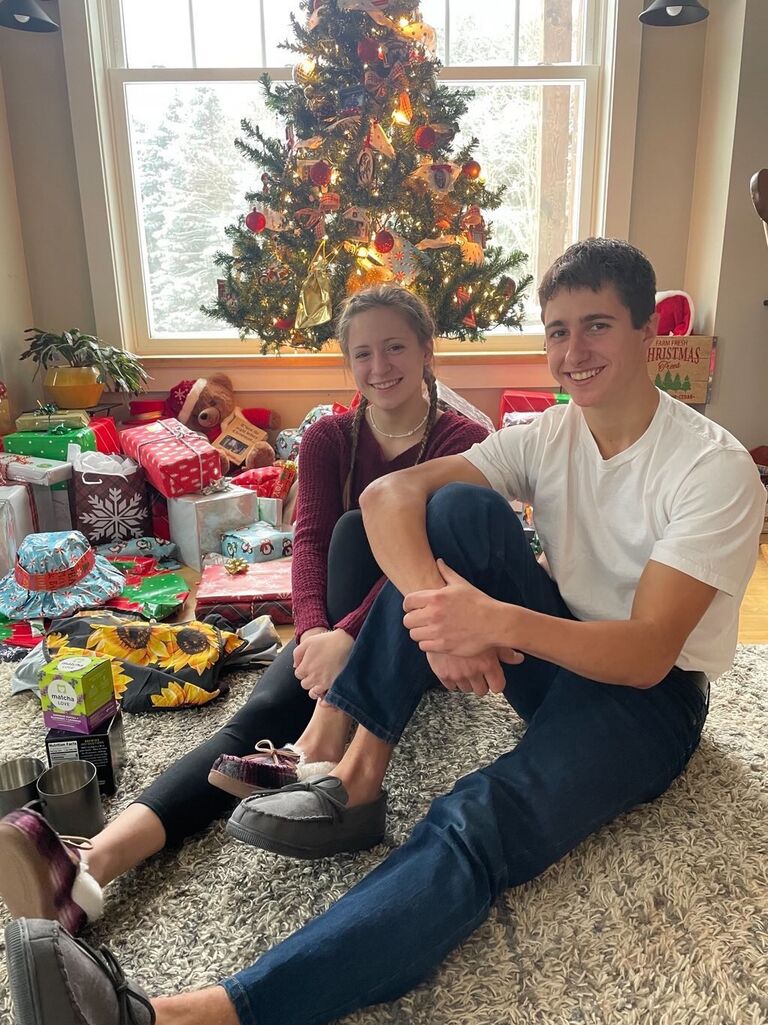 Christmas Eve, immediately before we started dating :) 