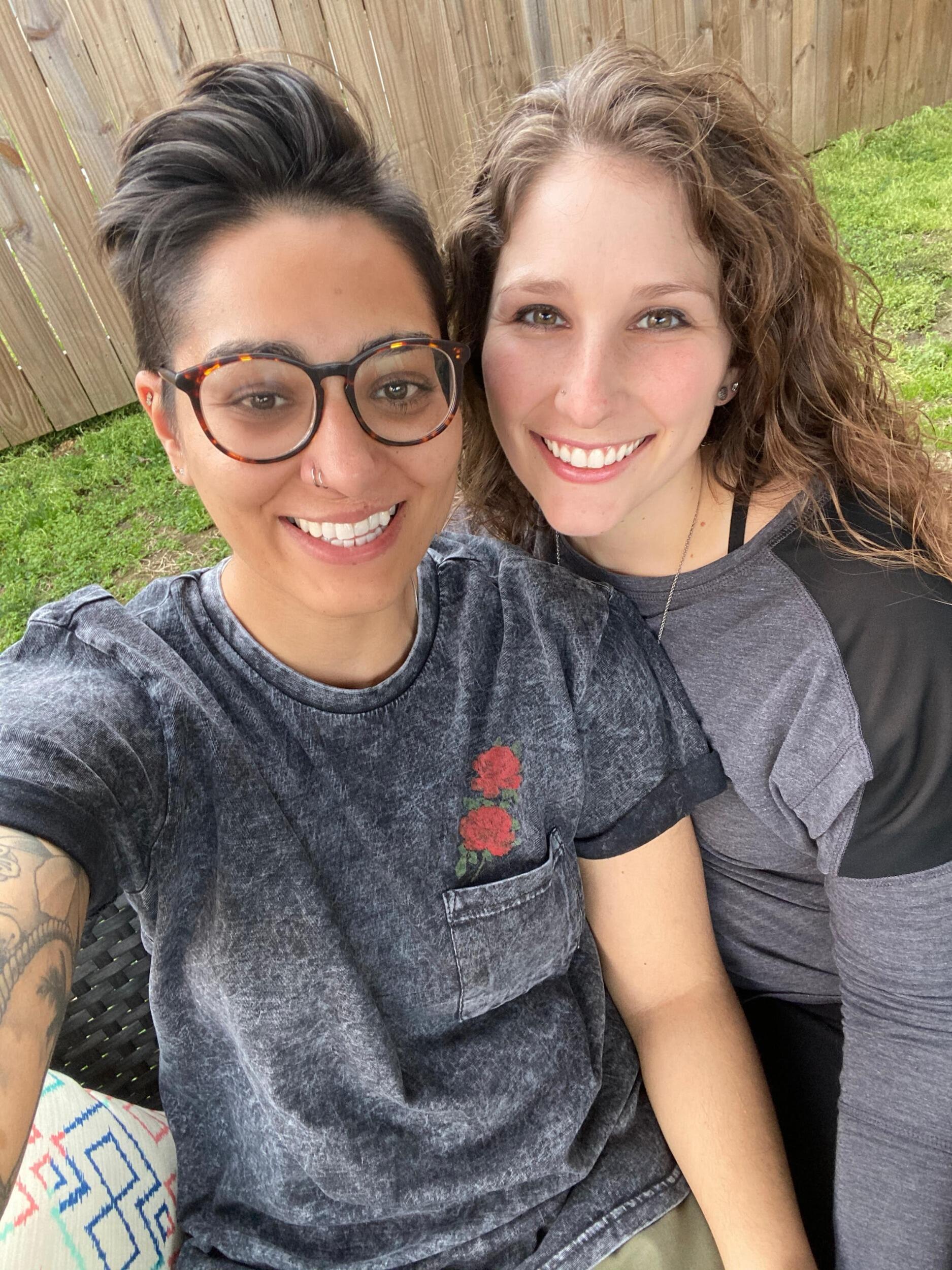 Our first photo together: Washington, DC.