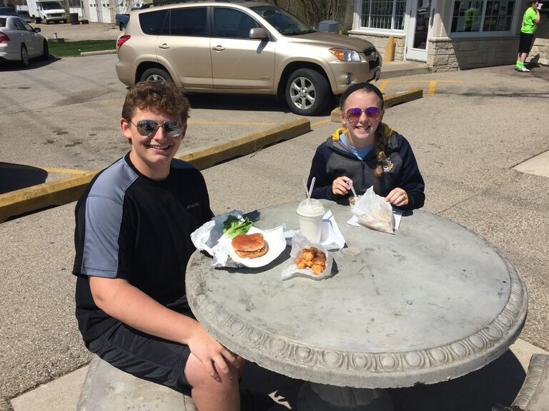 Getting Le'ducs after a youth football game!