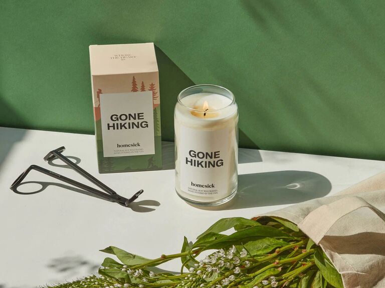 Gone Hiking candle perfect for biophilic design ambiance