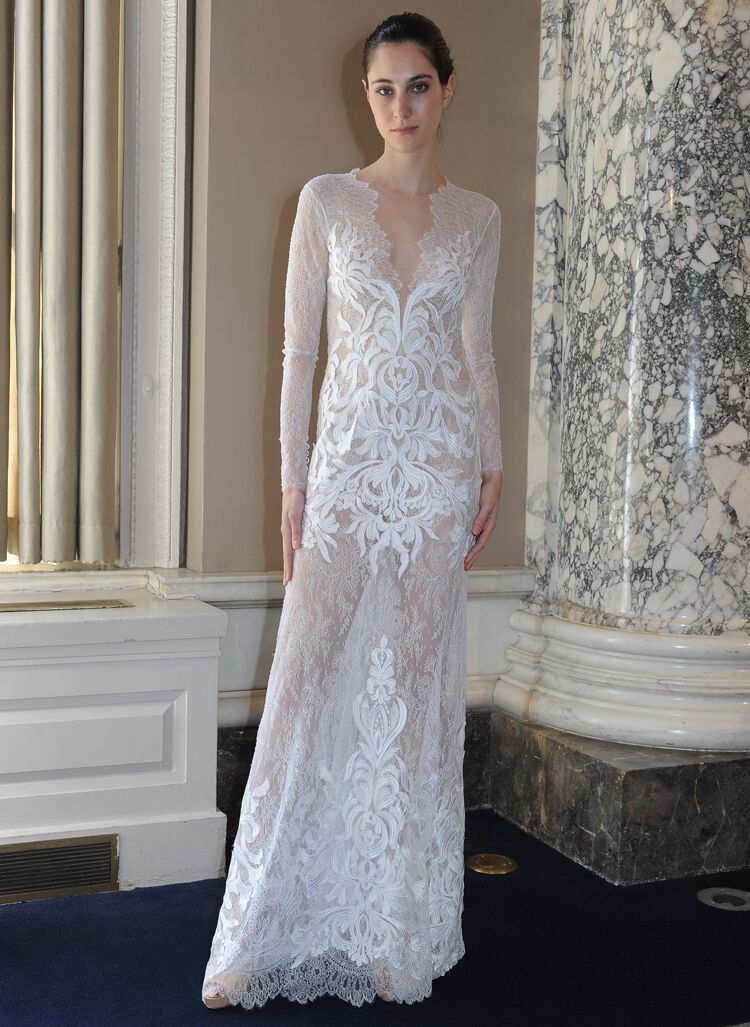 Christos Costarellos Spring Wedding Dresses Bridal Fashion Week Pics