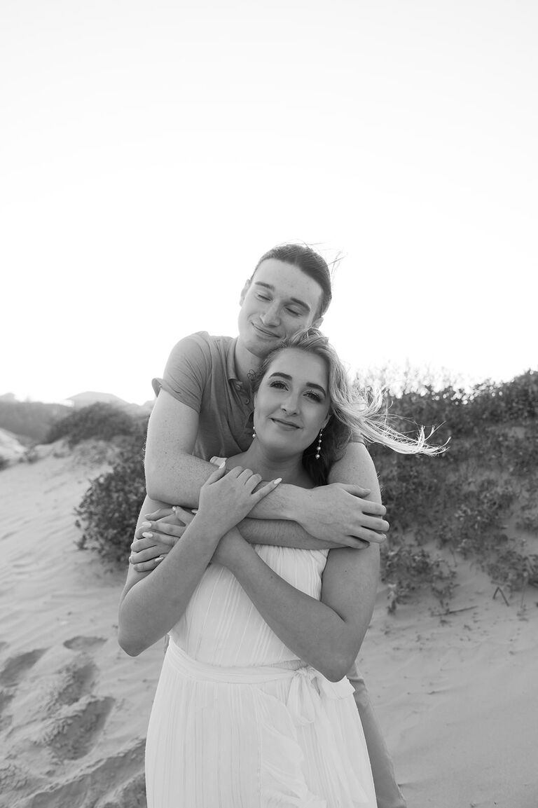They spent the early part of their engagement on the beach in Corpus Christi for Josh's last clinical site for school. 