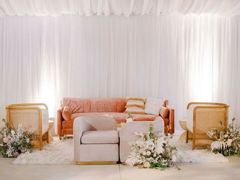 wedding lounge area