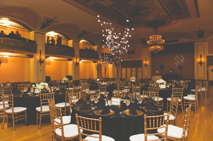 Black And Gold Reception At The Masonic Temple