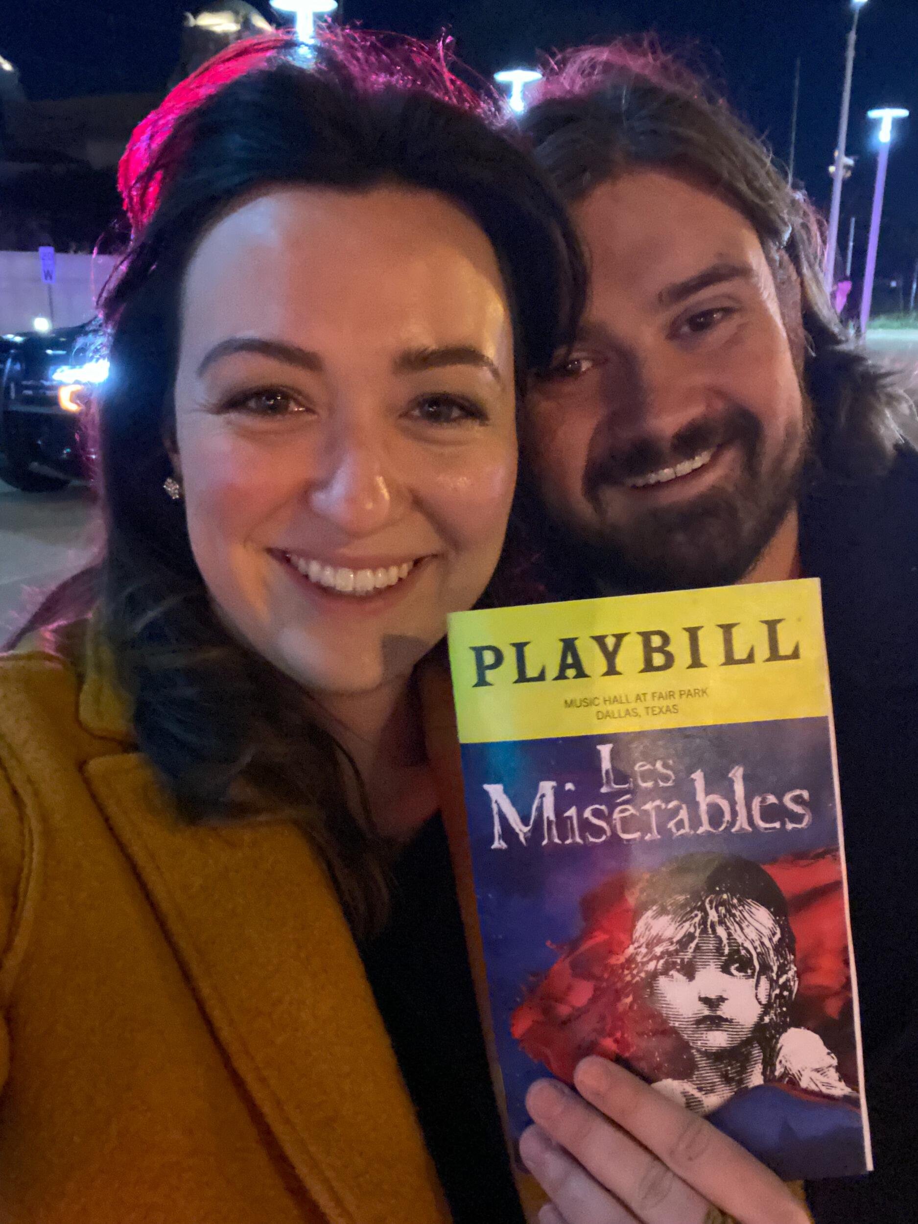 First New Year's Eve and Devin's First Broadway! Hannah might have informed the overly devoted broadway fans seated next to them of this *fun fact*. 
