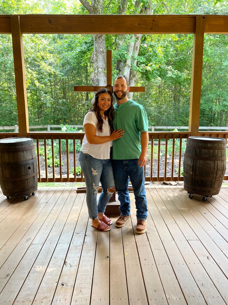 The day we booked our beautiful venue 