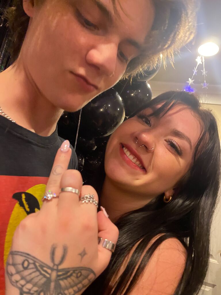 Brynnli's 22nd birthday and showing off the beautiful ring. 