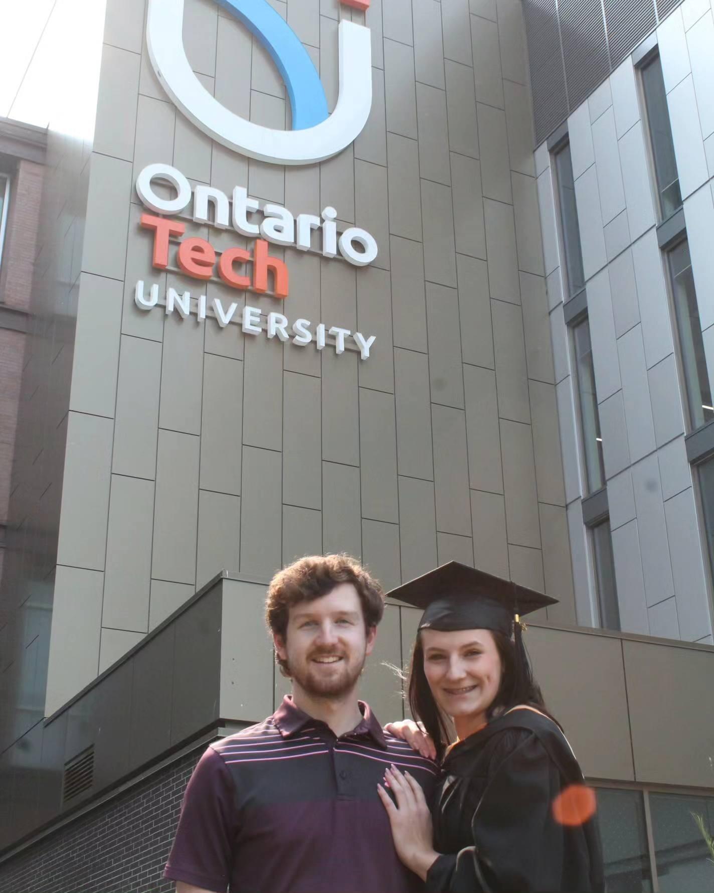 Alex graduates from Ontario TechU (photo seen is the official ceremony in June) and begins studying for her NCLEX (licensing exam for nurses). She passes in March and starts full-time in April as a Registered Nurse.