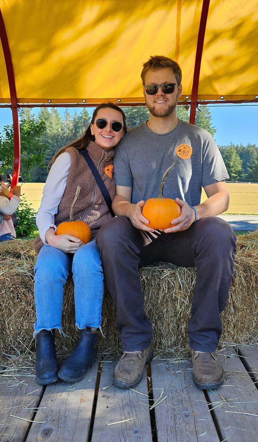 Our first anniversary. We spent this October truly embracing the North American Fall, with a trip to the pumpkin patch, a beautiful tree house AirBnB to celebrate Soph's 30th and of course, her dream trip to Trader Joe's (pre tariffs...sigh).