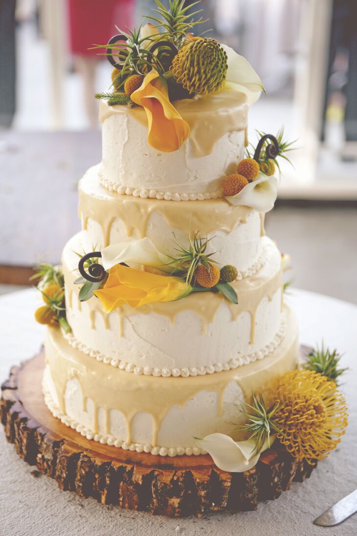 Lemon And White Chocolate Wedding Cake