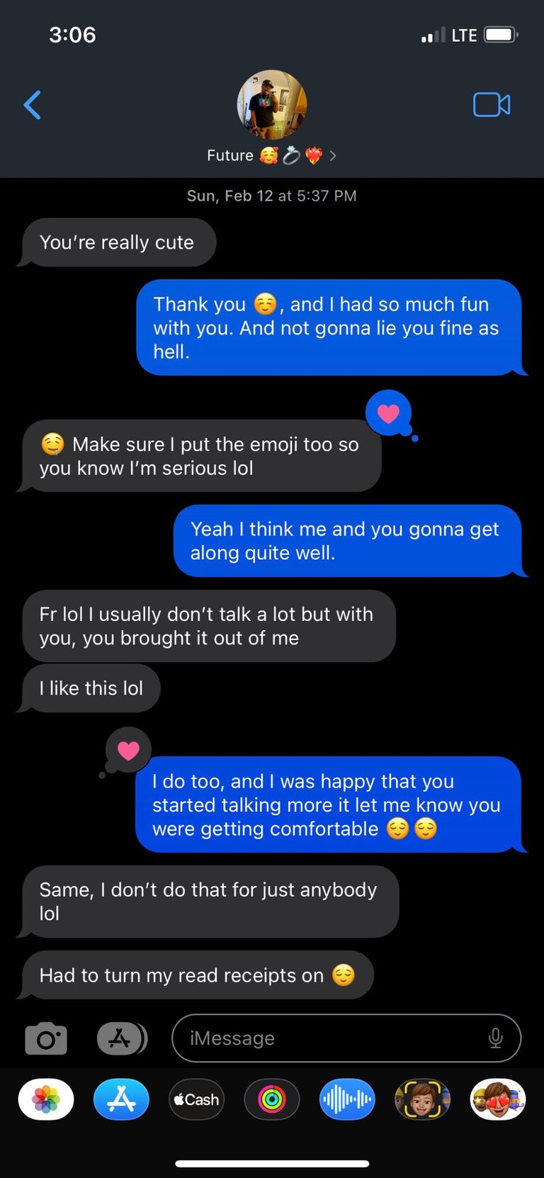 First date… clearly it went well.