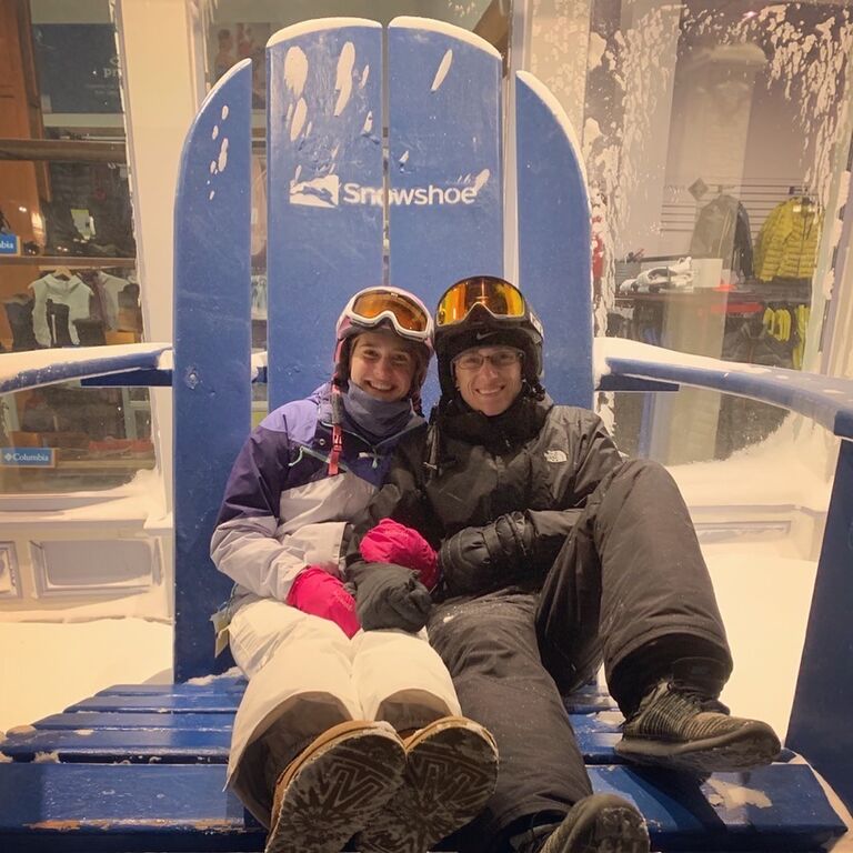 Our first ski trip together in West Virginia!