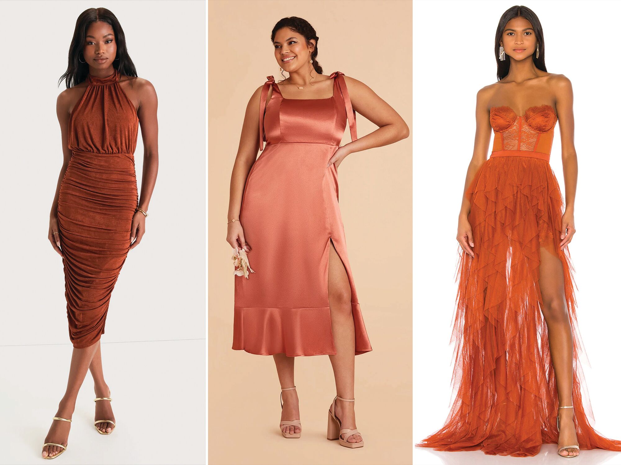 23 Rust & Terracotta Bridesmaid Dresses for 2024