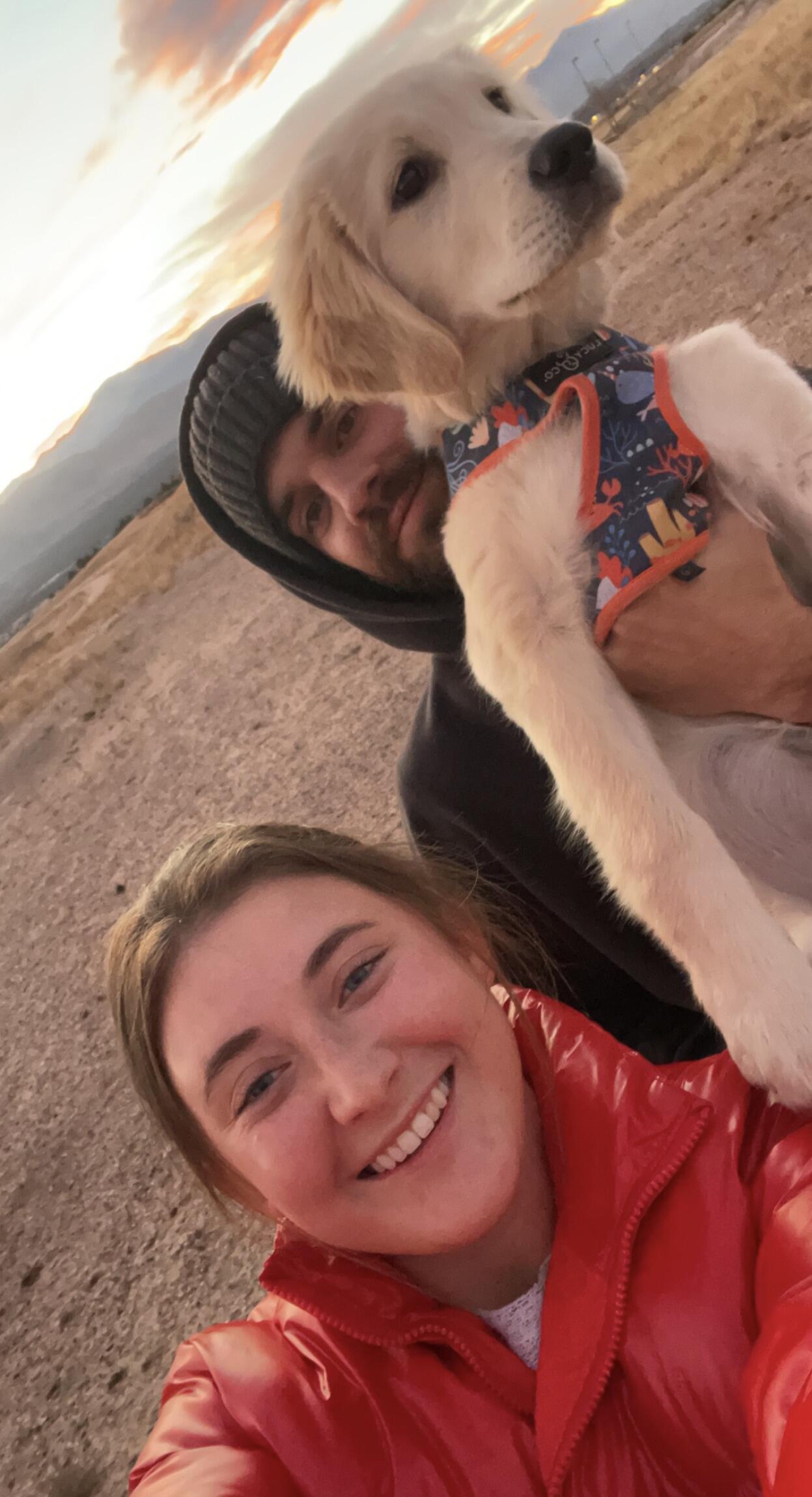 We started a family and got our favorite fur baby, Brandie.