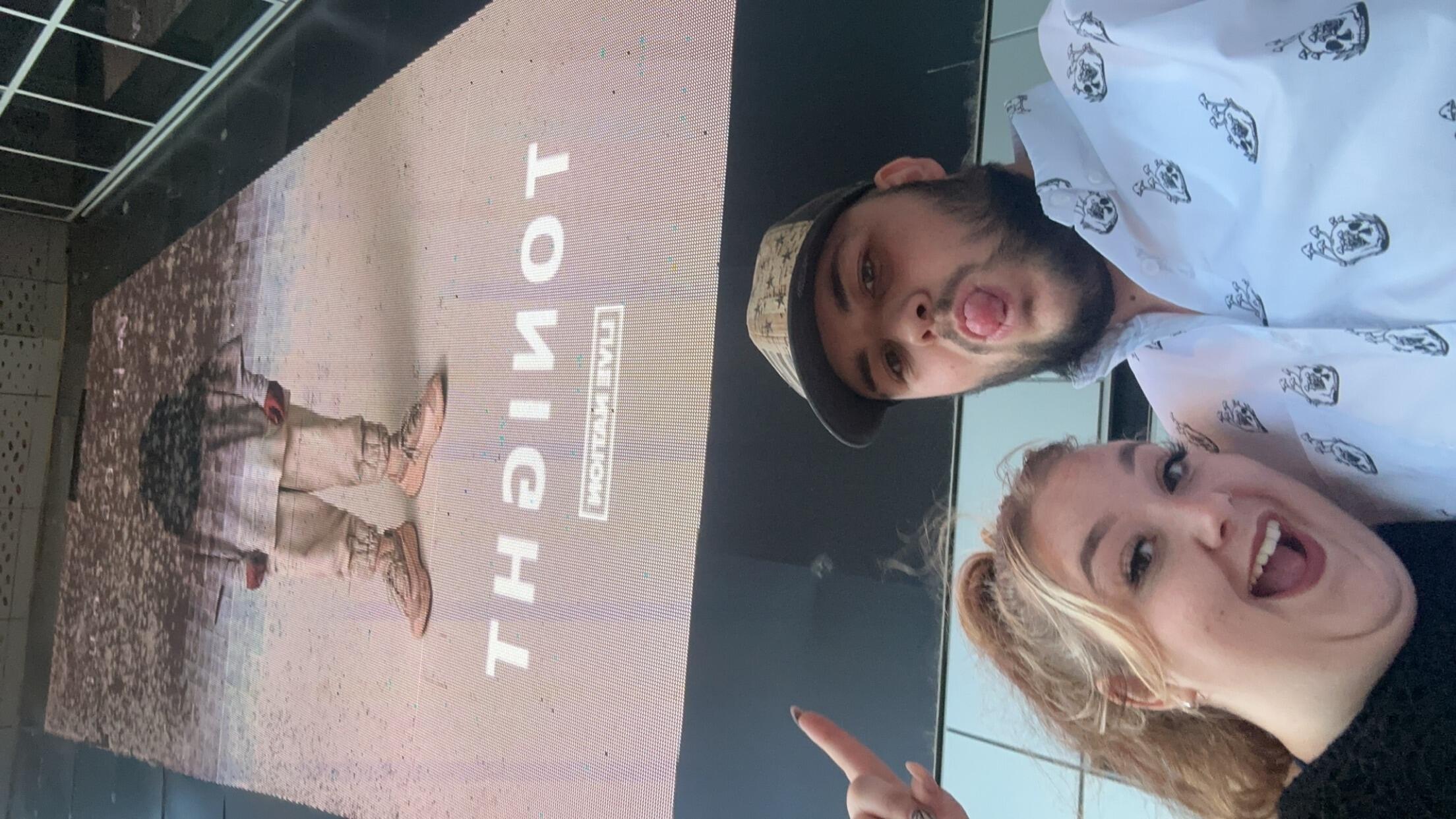 Hunters first concert to see his favorite artist!