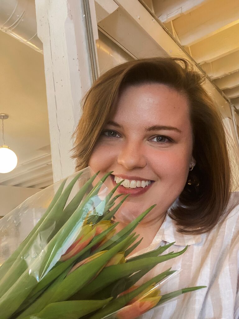 Brandon asked me to be his girlfriend with these beautiful flowers!