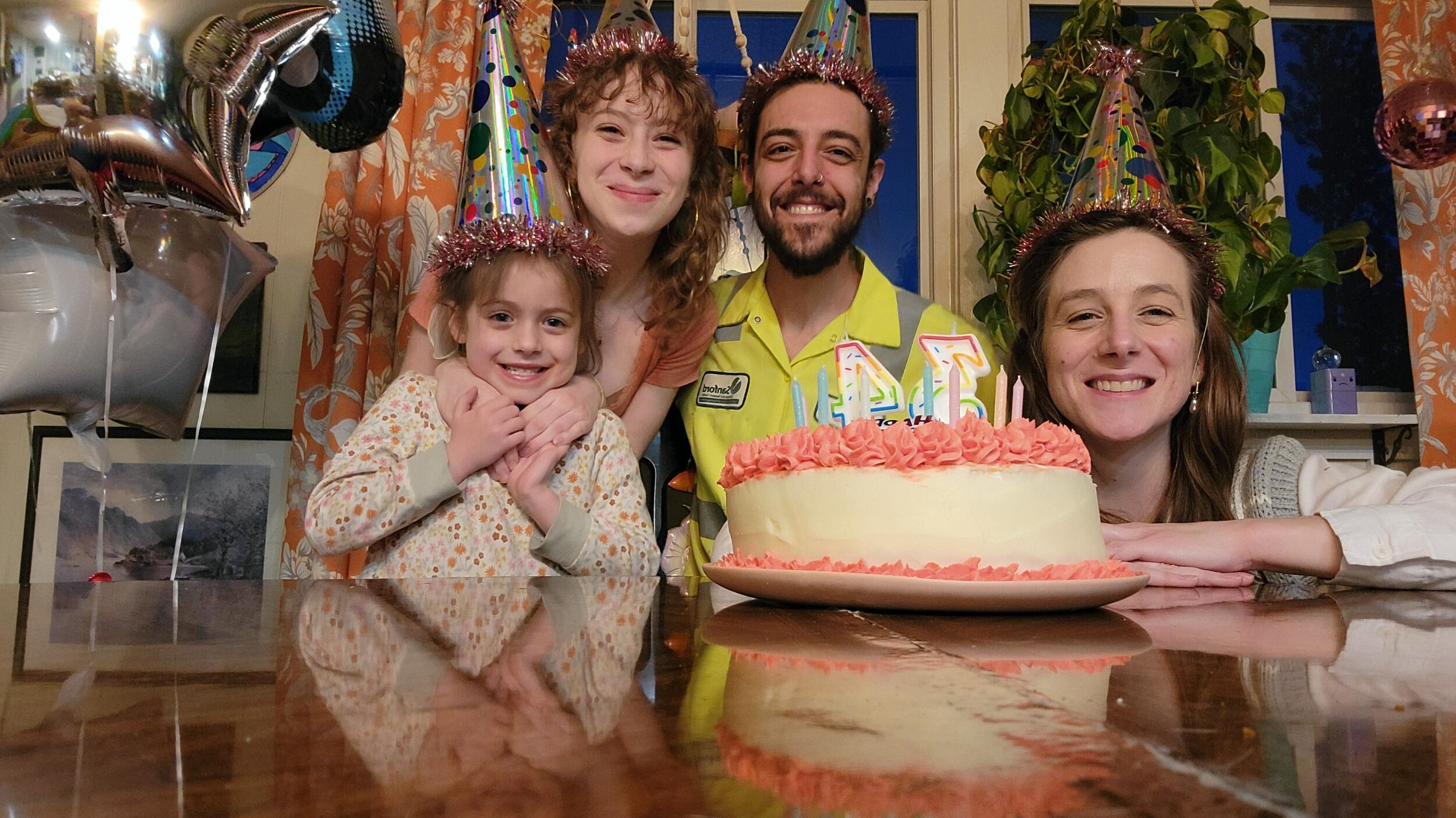Alex's first birthday party with a live-in family