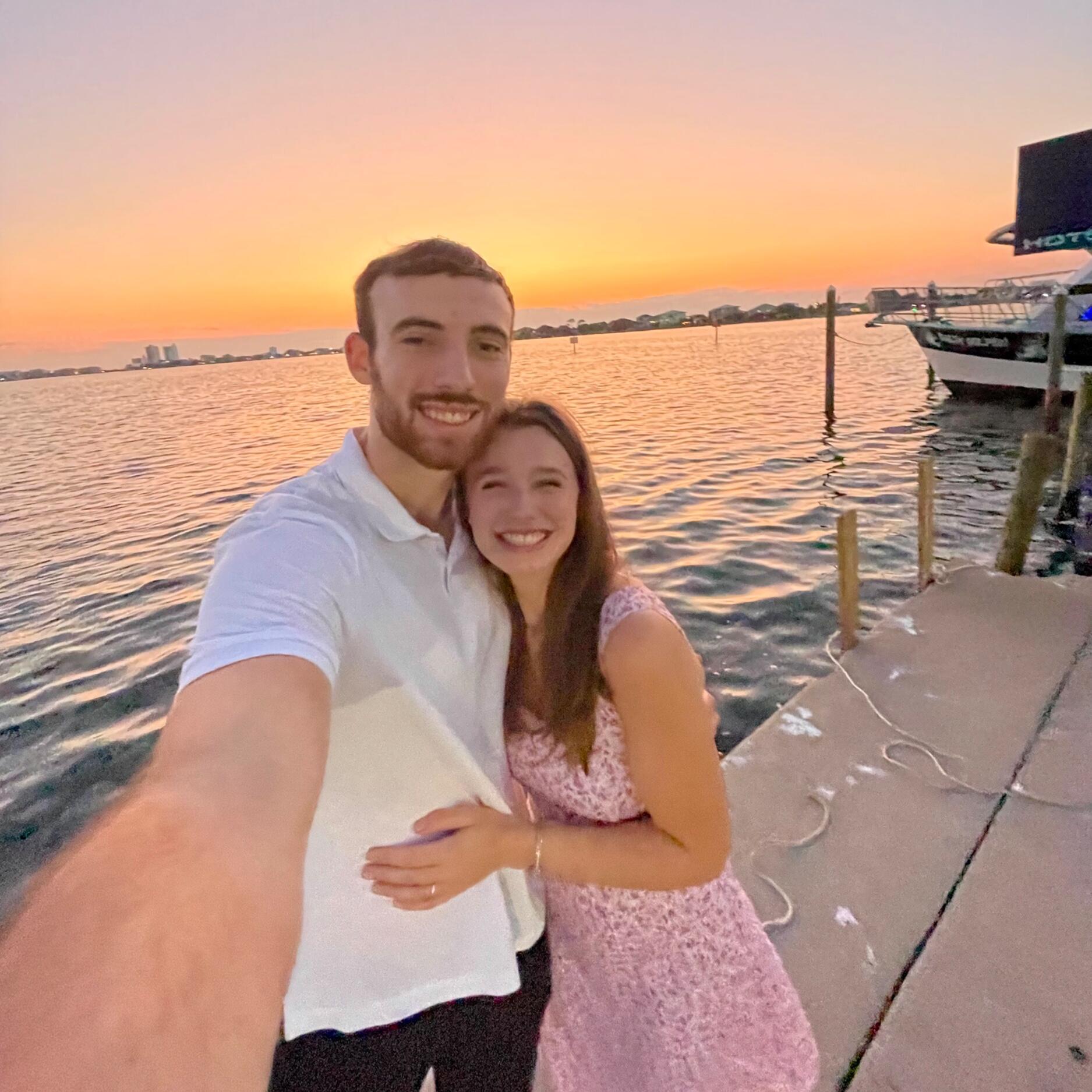 many trips from Georgia to Pensacola to see each other 