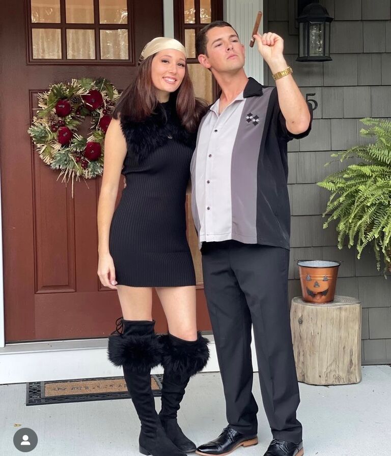 Channeling their inner Soprano's for Halloween 2021 as Tony and the Goombah! (Not featured, Addie as Carmella).