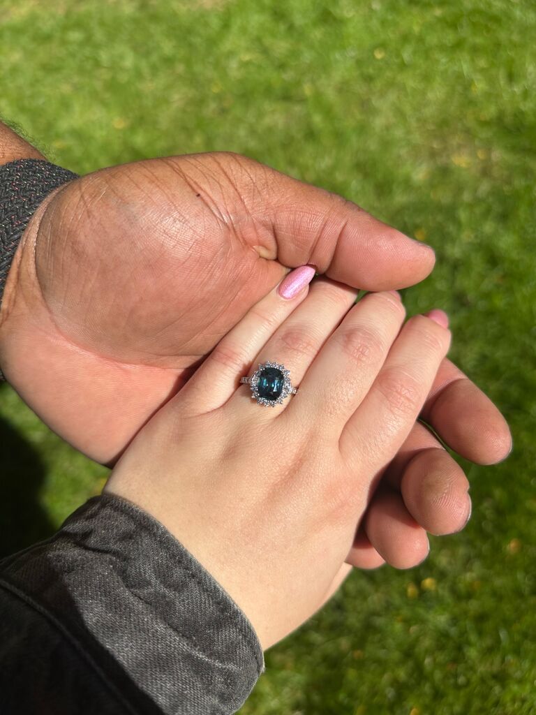Engaged at Grounds for Sculpture!