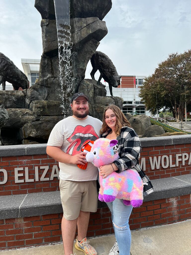 I still have this stuffed animal Matt won for me at the State Fair