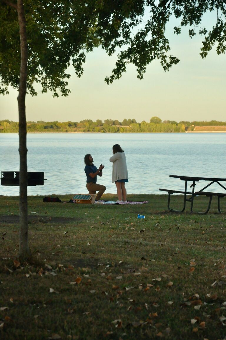 A photo of our actual proposal! 

Photo Credit: a.m.kandt.photography (Instagram)