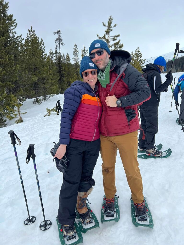 Snow shoeing at Hood