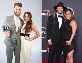 Bryce Harper and Kayla Harper; Mookie Bretts and Brianna Hammonds 